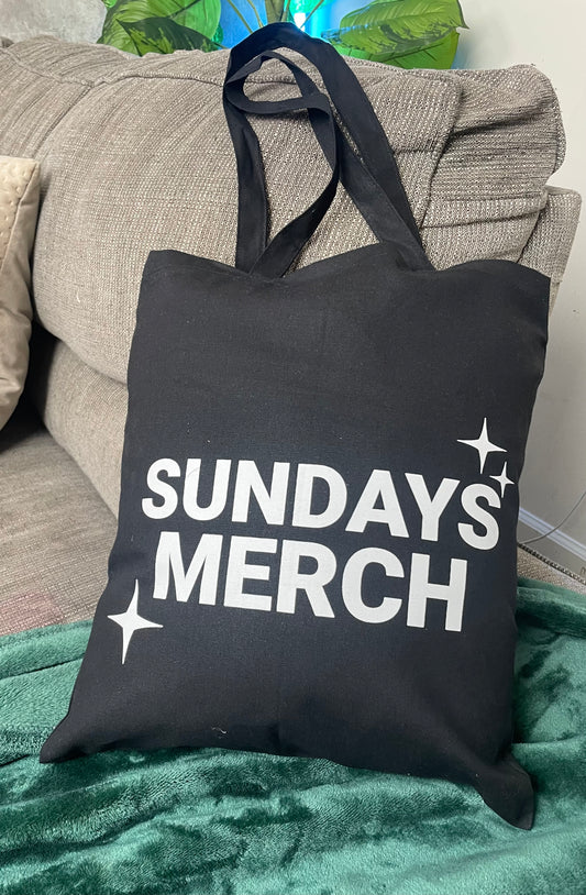 SUNDAYS MERCH TOTE BAG DOUBLE SIDED PRINT